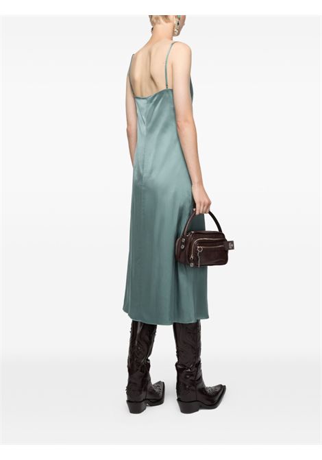 abito satin donna verde salvia ACNE STUDIOS | A20926ABC